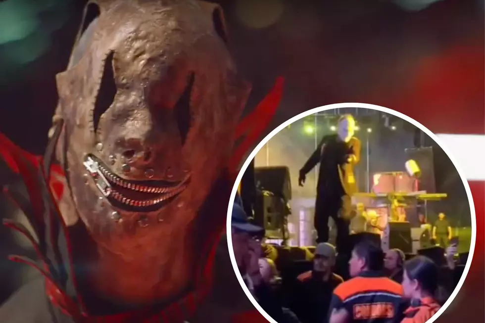Security Mistake Slipknot&#8217;s Tortilla Man for Stage-Crashing Fan, Try to Stop Him