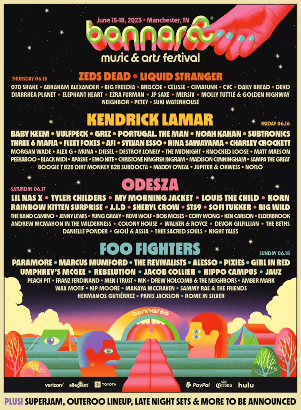 Bonnaroo 2023 lineup