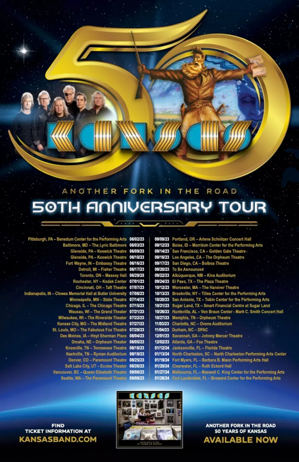 kansas 50th anniversary tour admat