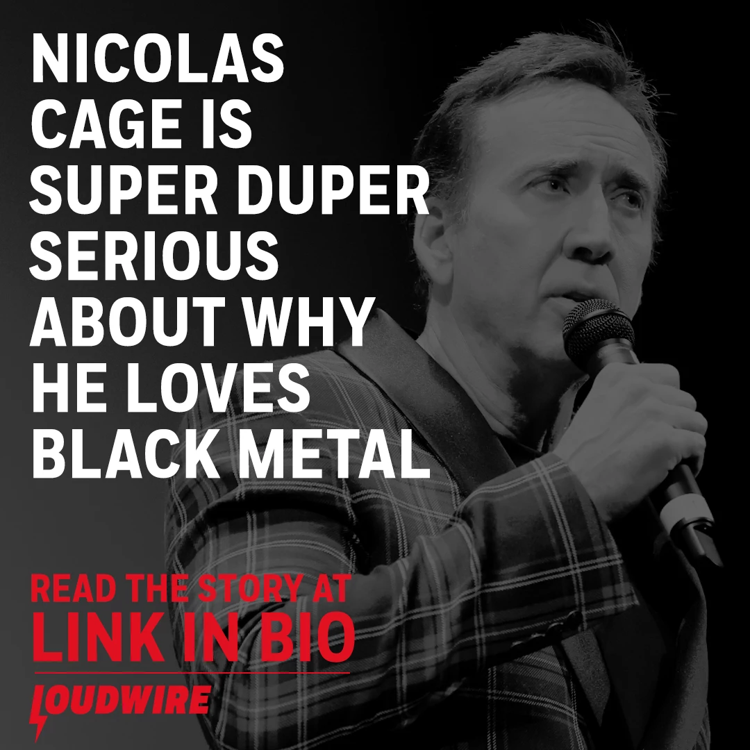 Nicolas Cage virou fã de black metal por meio de seu filho