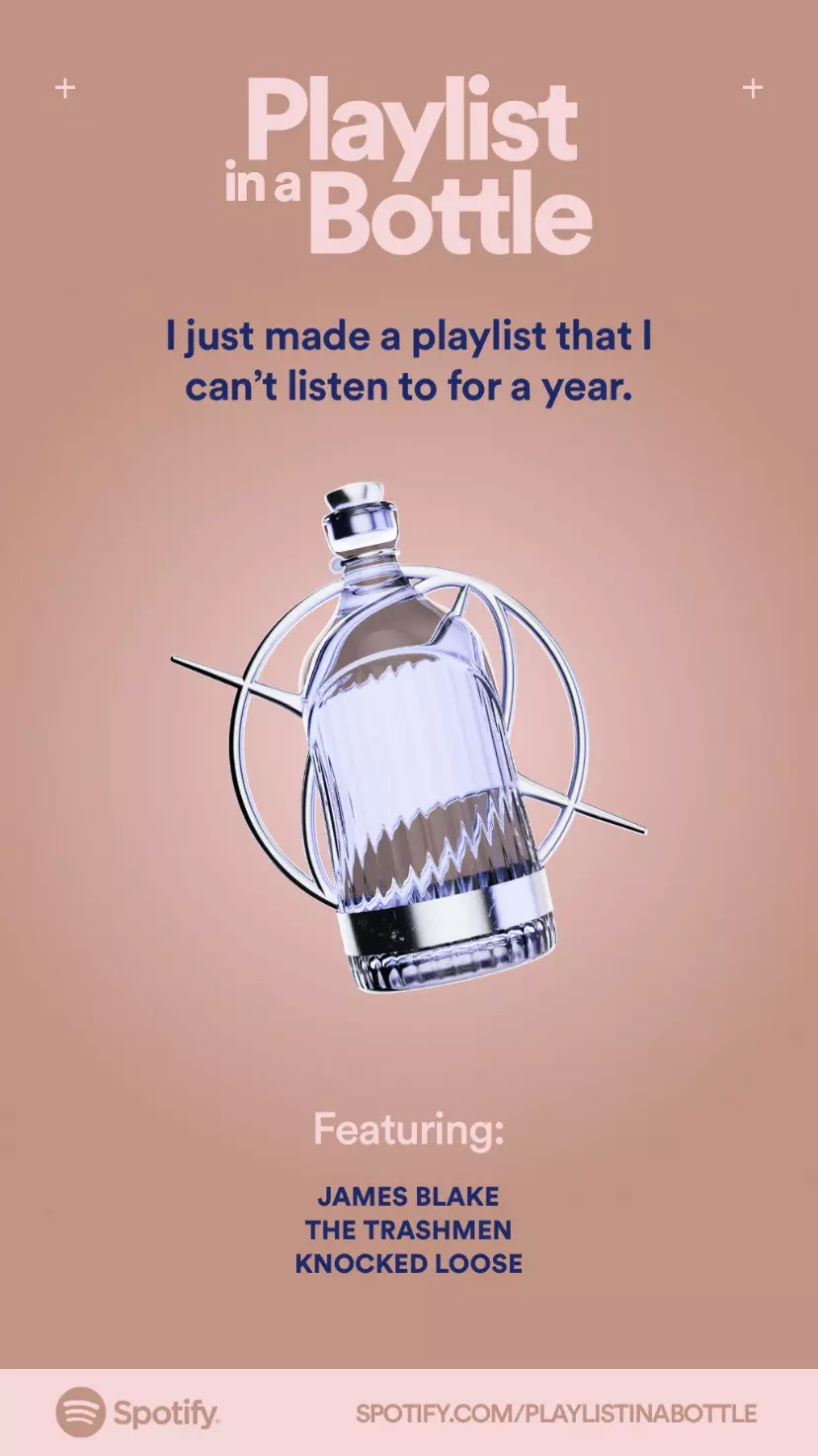 to Your Future Self With Spotify Playlist in a Bottle