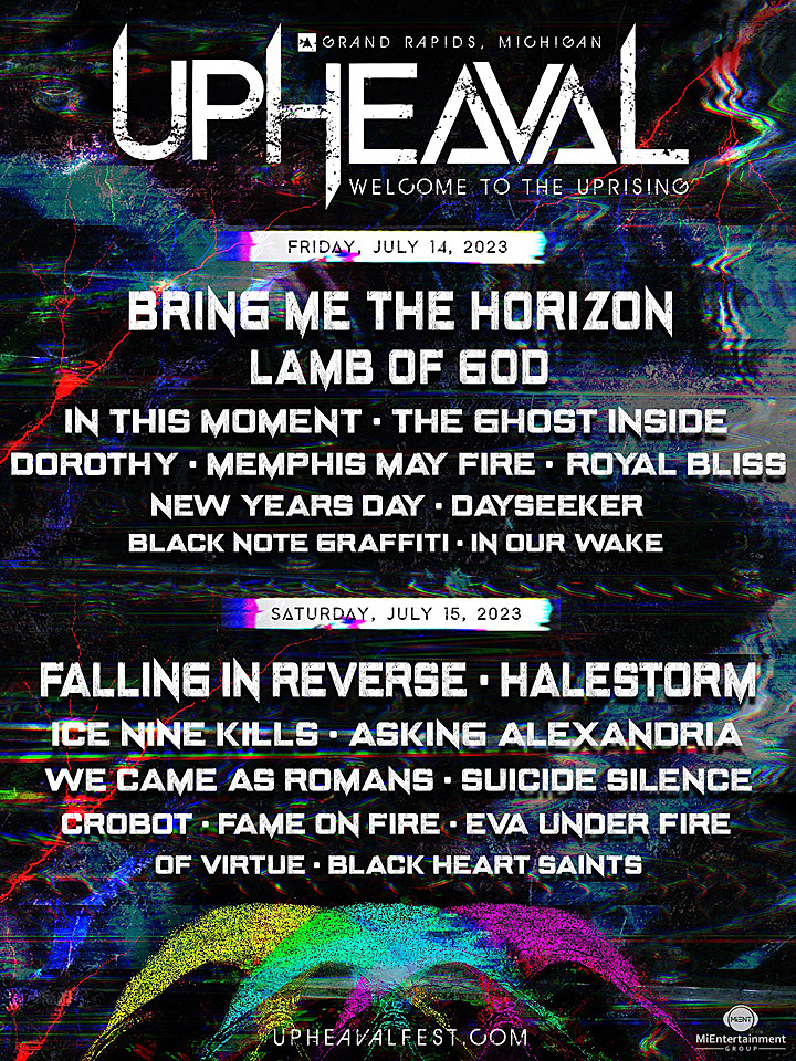 2023 Upheaval Festival Lineup Revealed - BMTH, Falling in Reverse