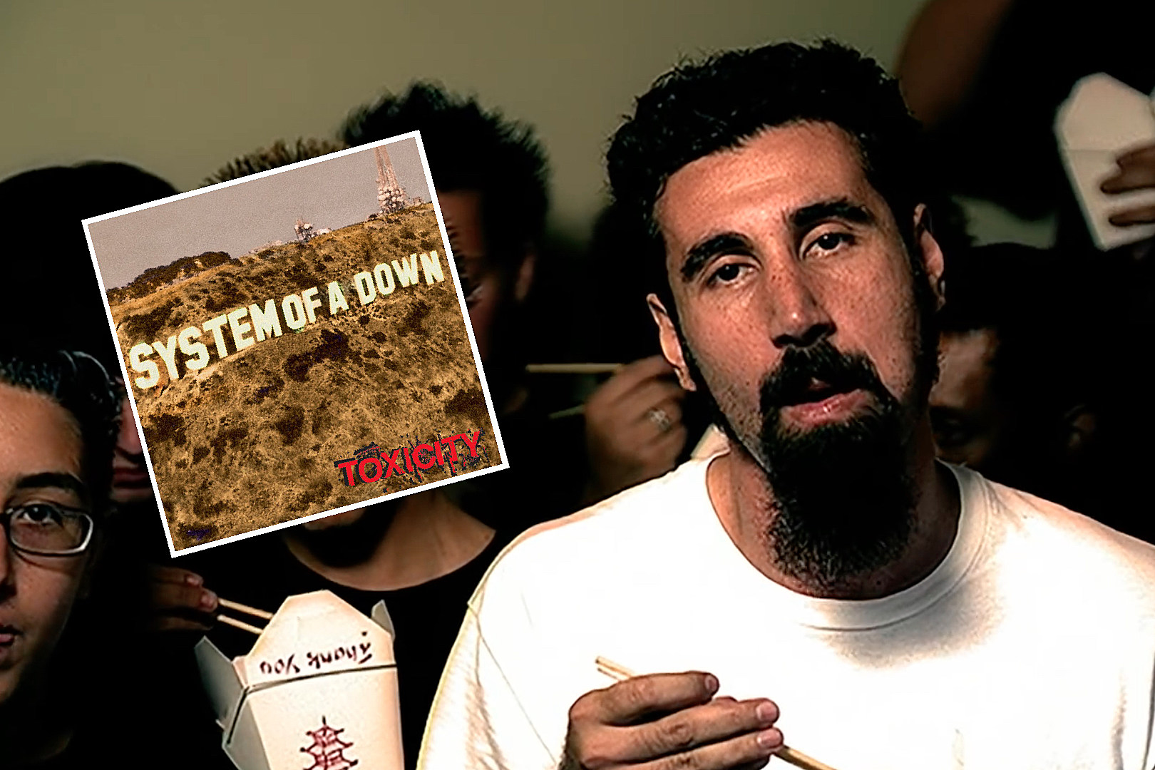 Attachment System Of A Down Chop Suey Video Screenshot Serj Tankien Toxicity Album Art 