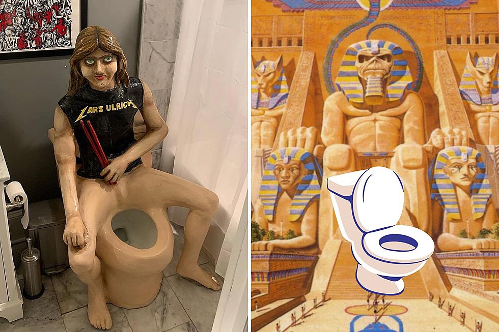 Creator of Infamous Lars Ulrich Toilet Made an Iron Maiden ‘Powerslave’ Toilet – Photos