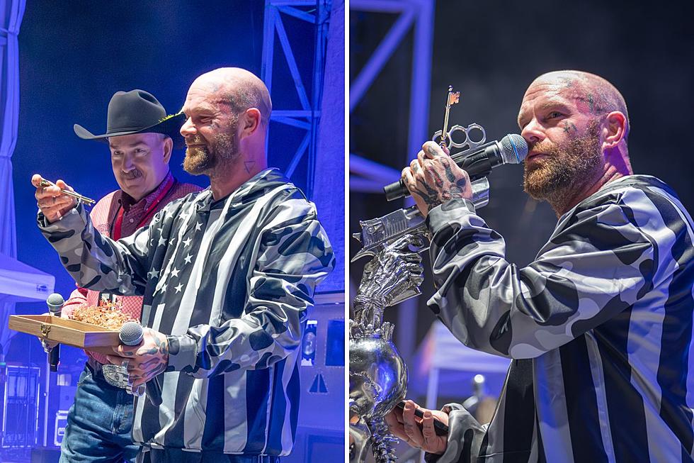 Five Finger Death Punch&#8217;s Ivan Moody Gets Key to City After Opening Rock-Themed Gas Station