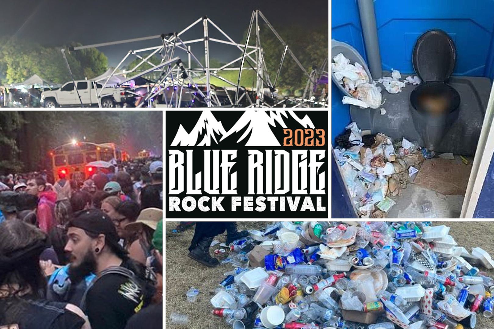 Photos Video Fans Document Disastrous Blue Ridge Rock Festival WorldNewsEra