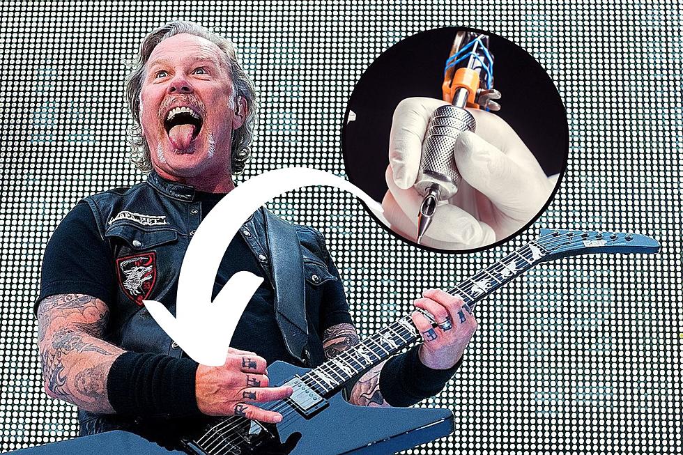 Photos - James Hetfield Gets Two Words Tattooed on Right Hand