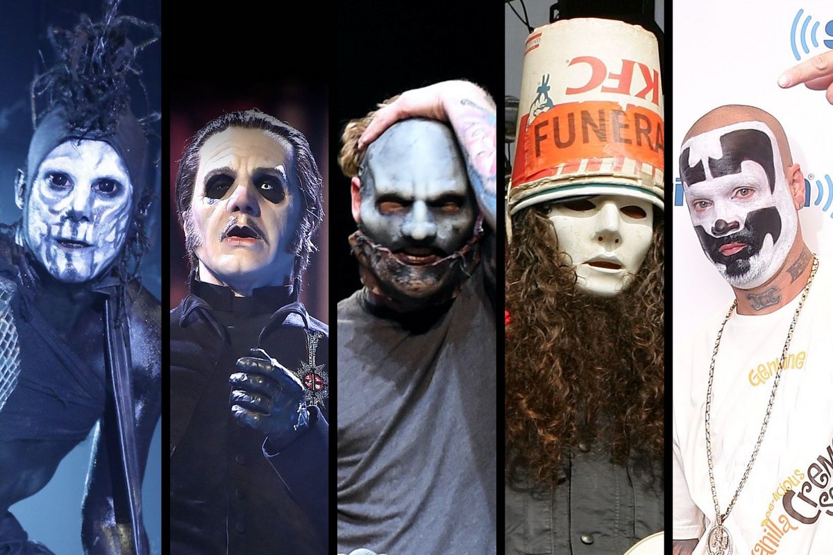 Masked Rock Stars With + Without Their Masks - Photos