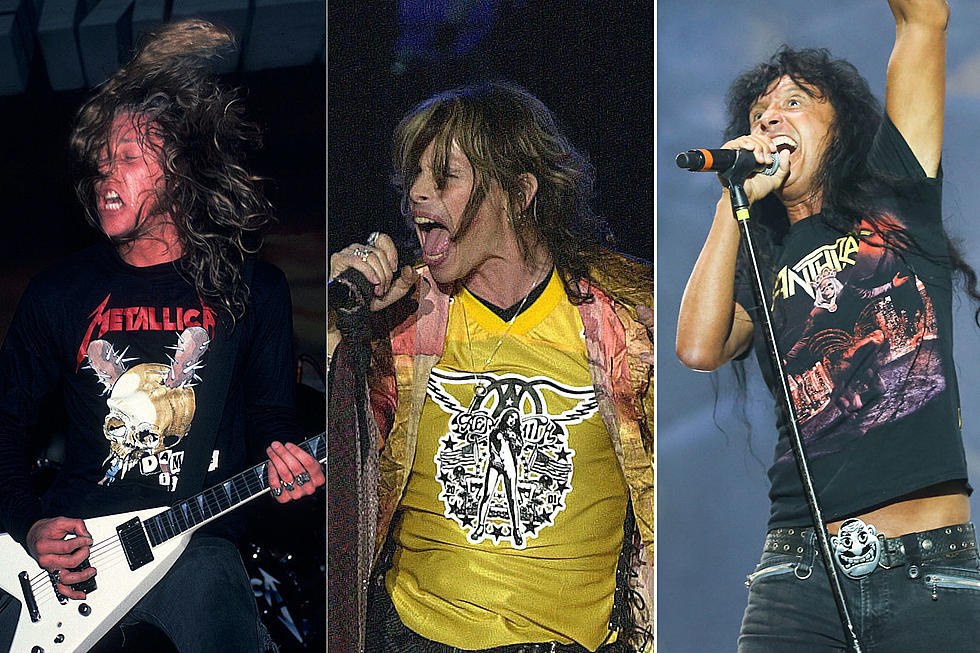 Photos of Rock Stars Wearing Their Own Band’s Merch