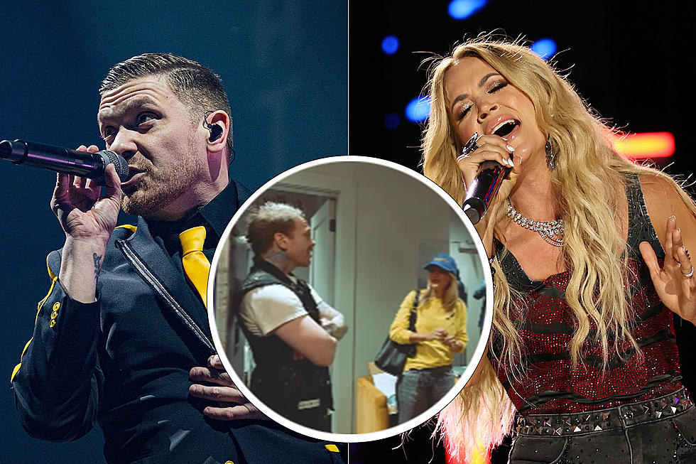 Shinedown&#8217;s Brent Smith Shares Video ‘Freaking Out’ While Meeting Carrie Underwood