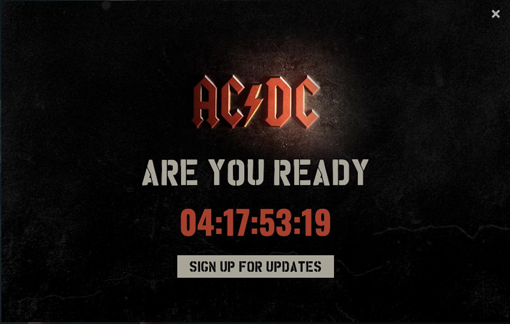 AC/DC Launch Mysterious Countdown Tease - Are You Ready?