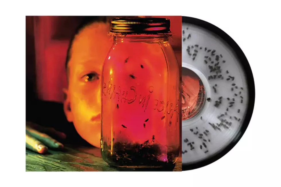 Alice In Chains Jar of Flies vinyl with dead flies pressed into it.