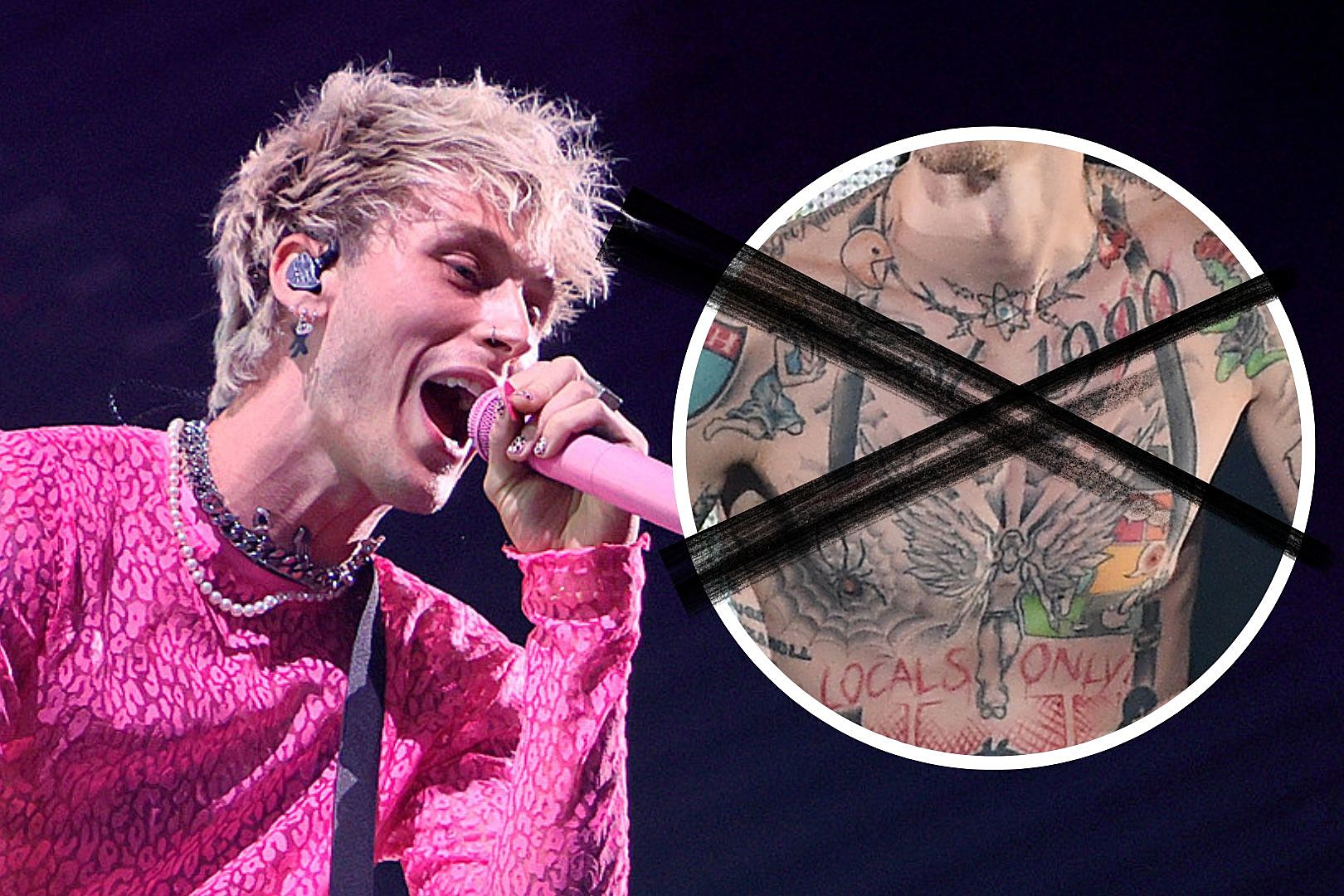 Damn. Looks like Kells covered more of his chest tattoos : r/MachineGunKelly