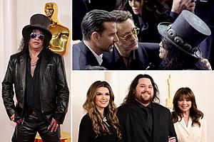 Photos – Slash + Wolfgang Van Halen at 2024 Oscars (96th Academy...