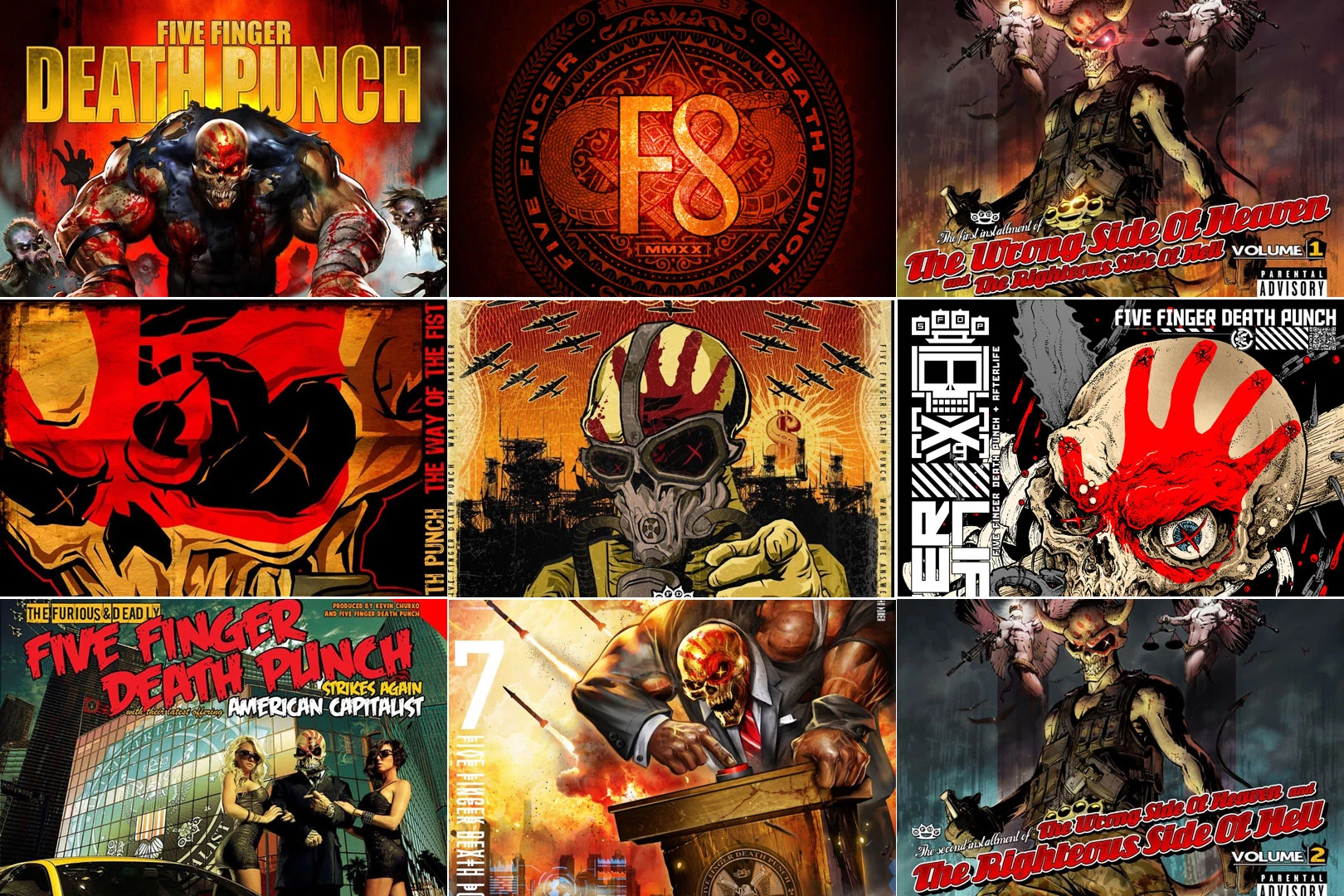 Five Finger Death Punch Albums Ranked