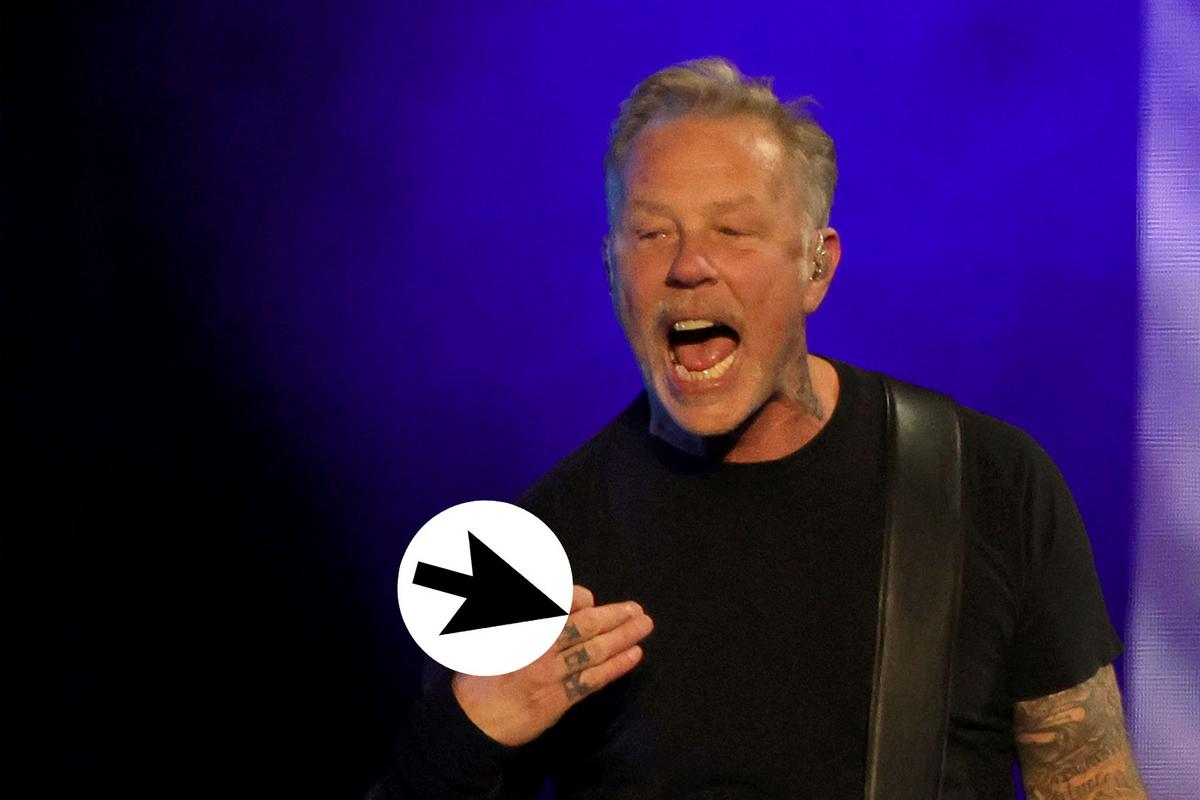 Hetfield’s New Middle Finger Tattoo Is Actually a Lemmy Tribute
