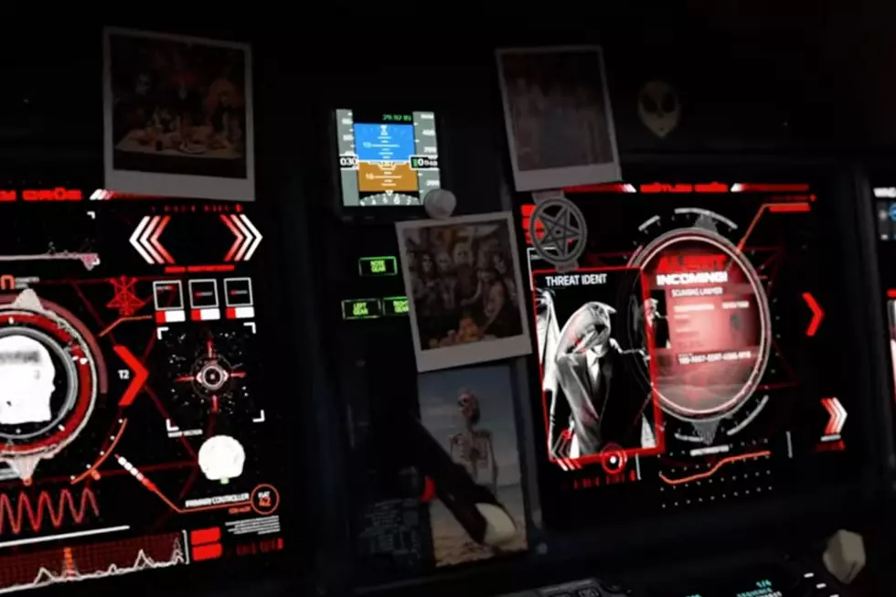 Motley Crue polaroids in airplane cockpit
