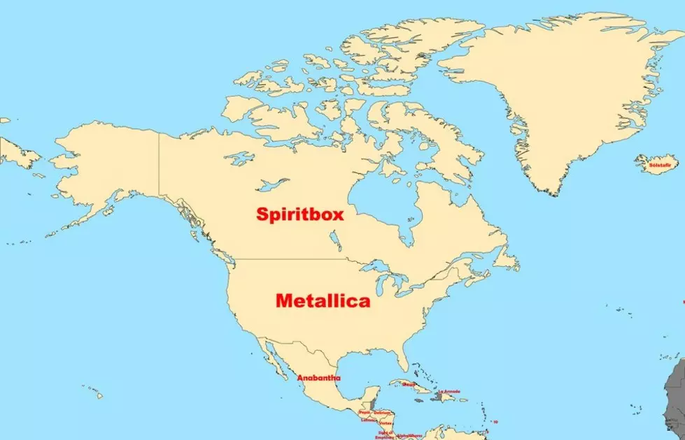 The most popular metal bands in North America
