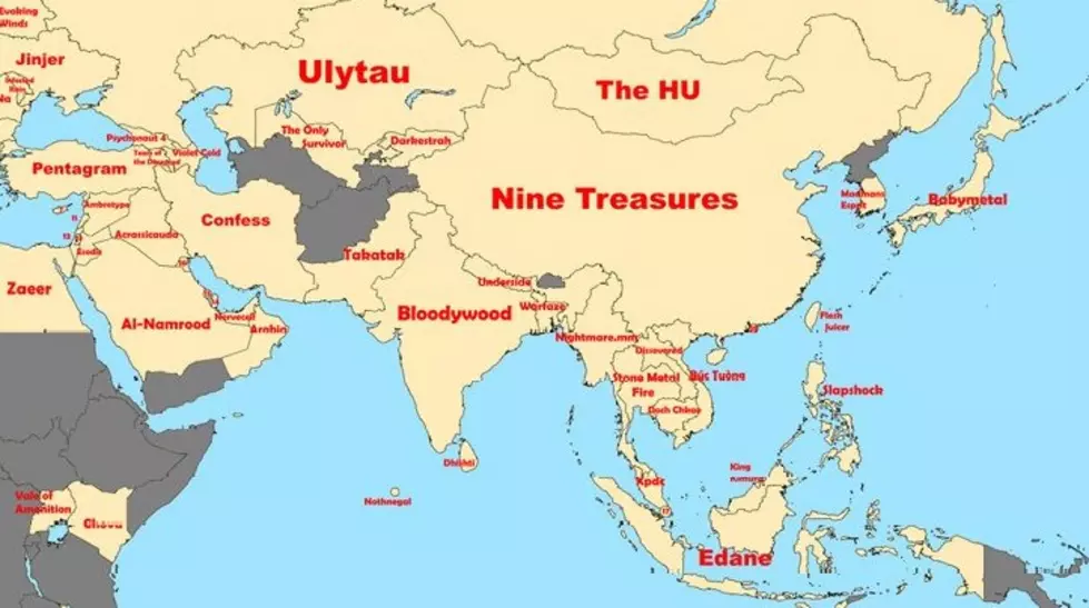 Most Popular Bands in the Middle East + Asia
