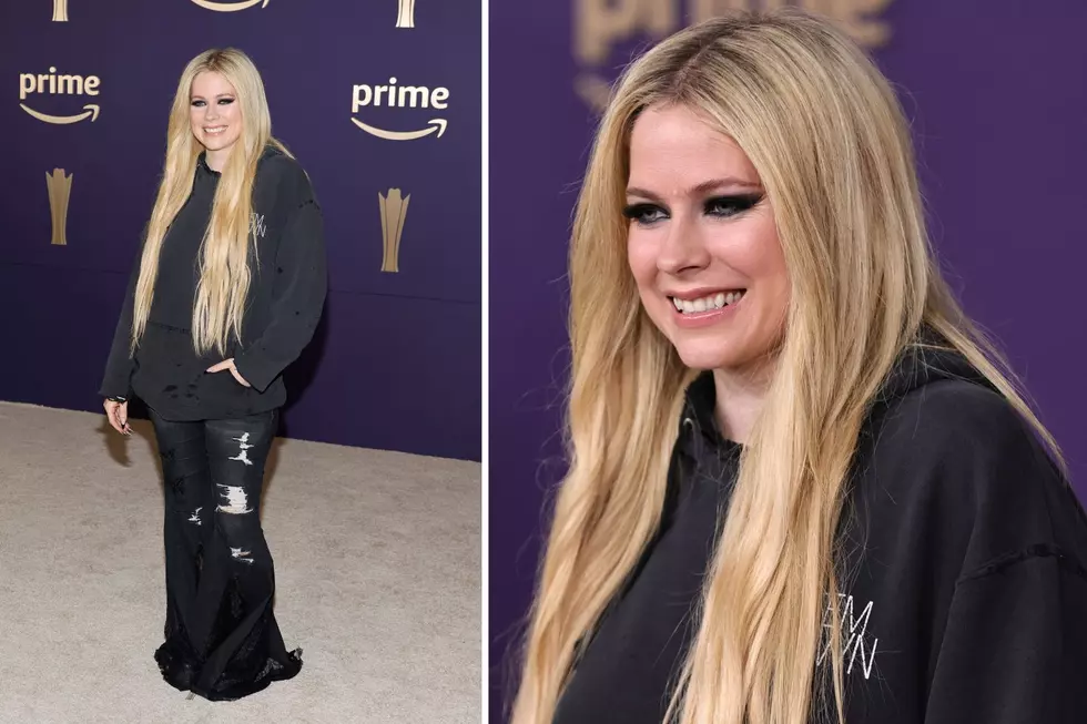 Avril Lavigne Wears System of a Down Hoodie at Country Music Awards