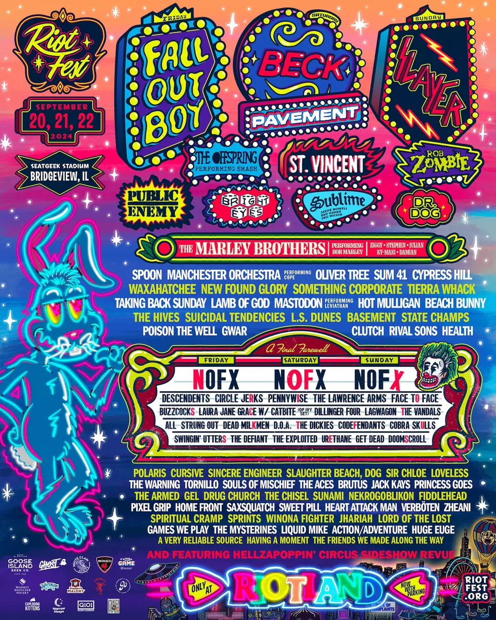 Riot Fest 2024 Lineup admat