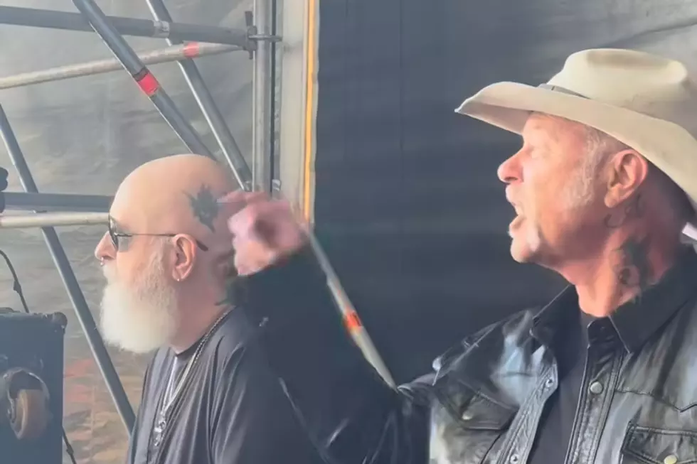 James Hetfield + Rob Halford Rock Out to Younger Band from Festival Stage