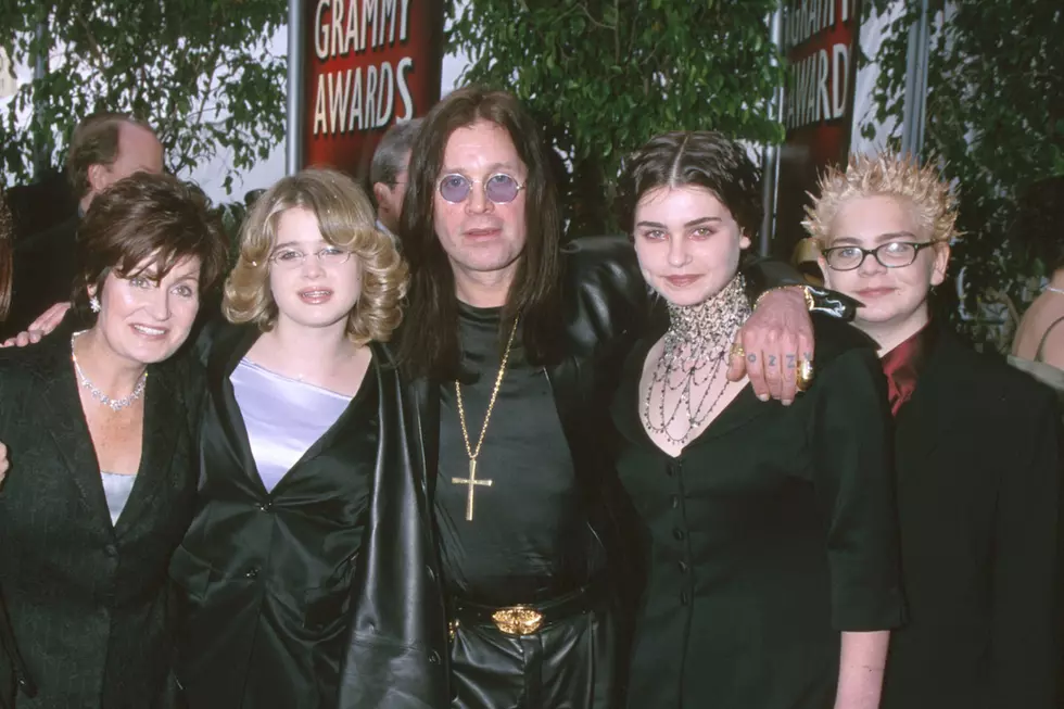 the osbourne family at the grammys in 2000