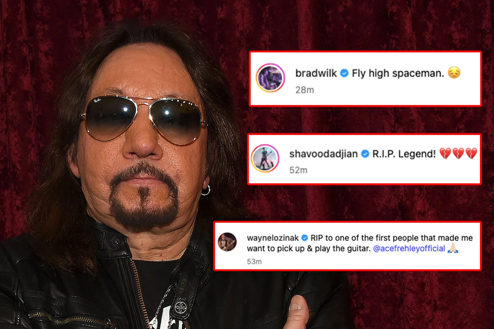 Rockers Mourn the Death of Legendary KISS Guitarist Ace Frehley, image size:1620x1080
