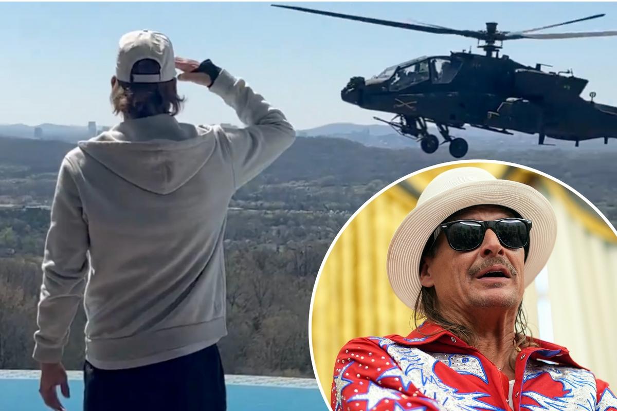 Kid Rock's Viral Helicopter Video Draws Backlash, Musician Lashes Out at California Governor
