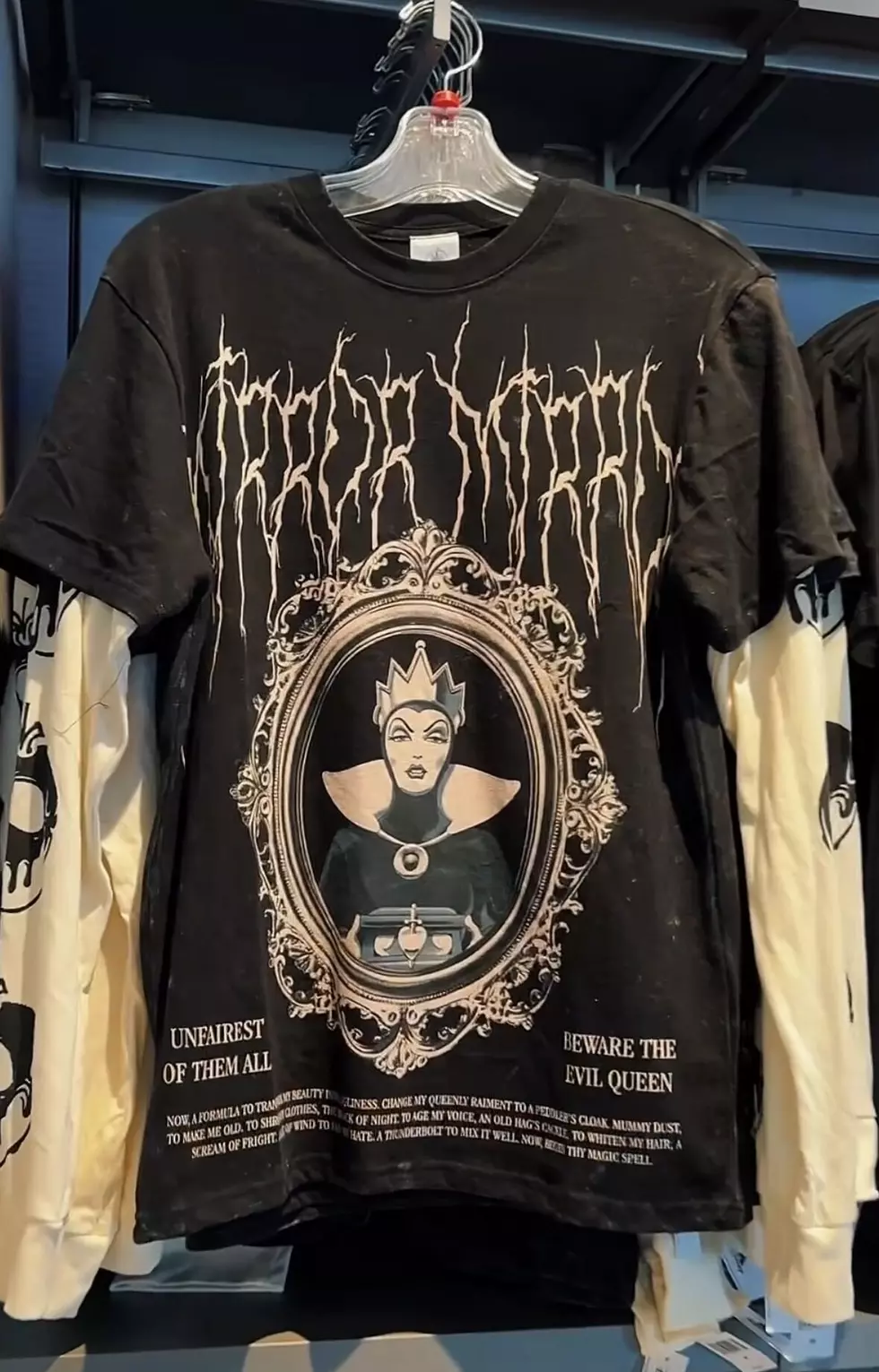 evil queen metal disney shirt