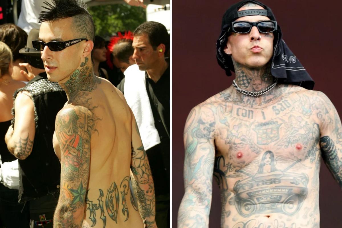 30 Photos of Travis Barker’s Unbelievable Tattoo Transformation 30 Photos of Travis Barker’s Unbelievable Tattoo Transformation