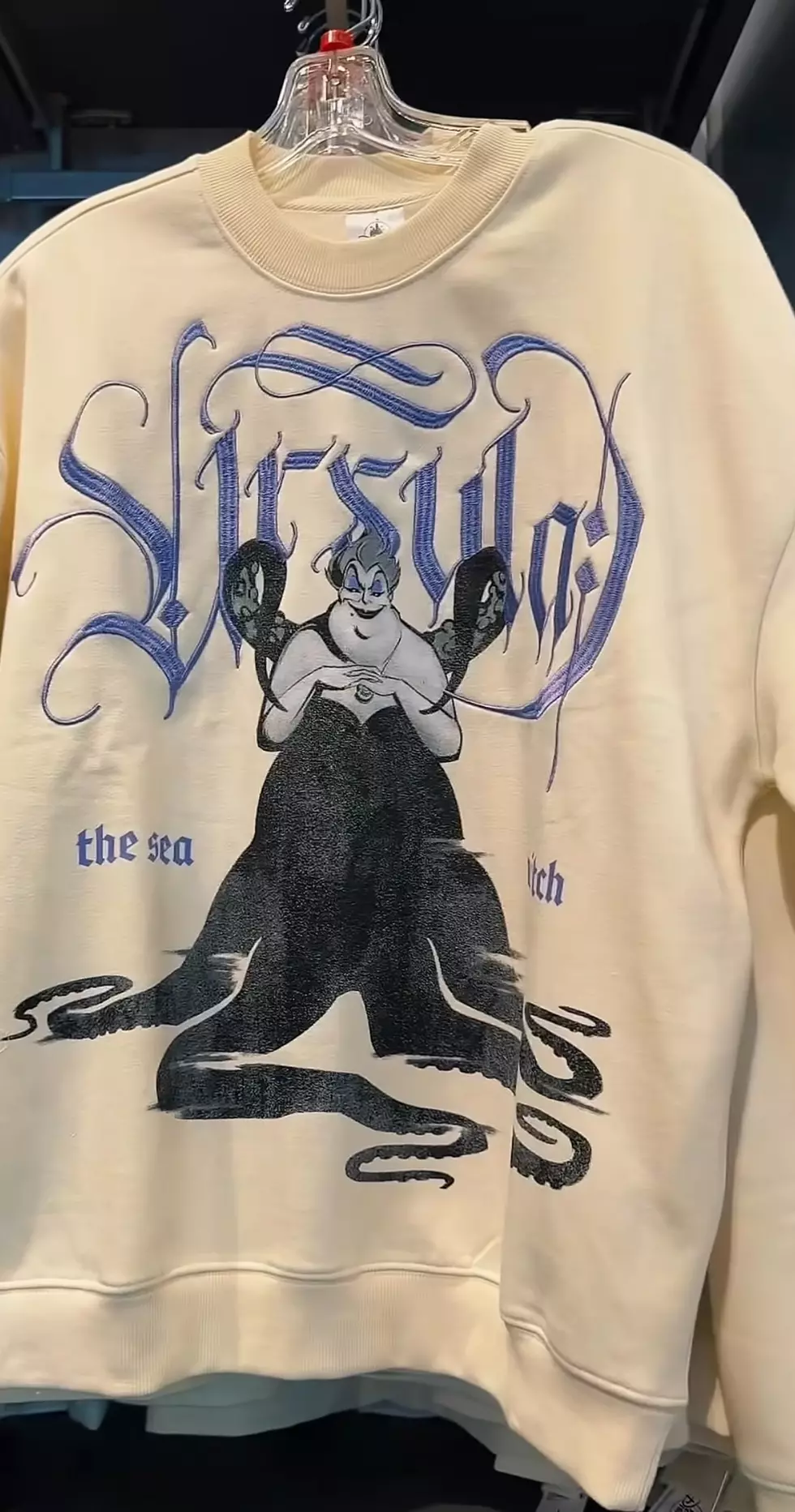 ursula metal disney sweatshirt