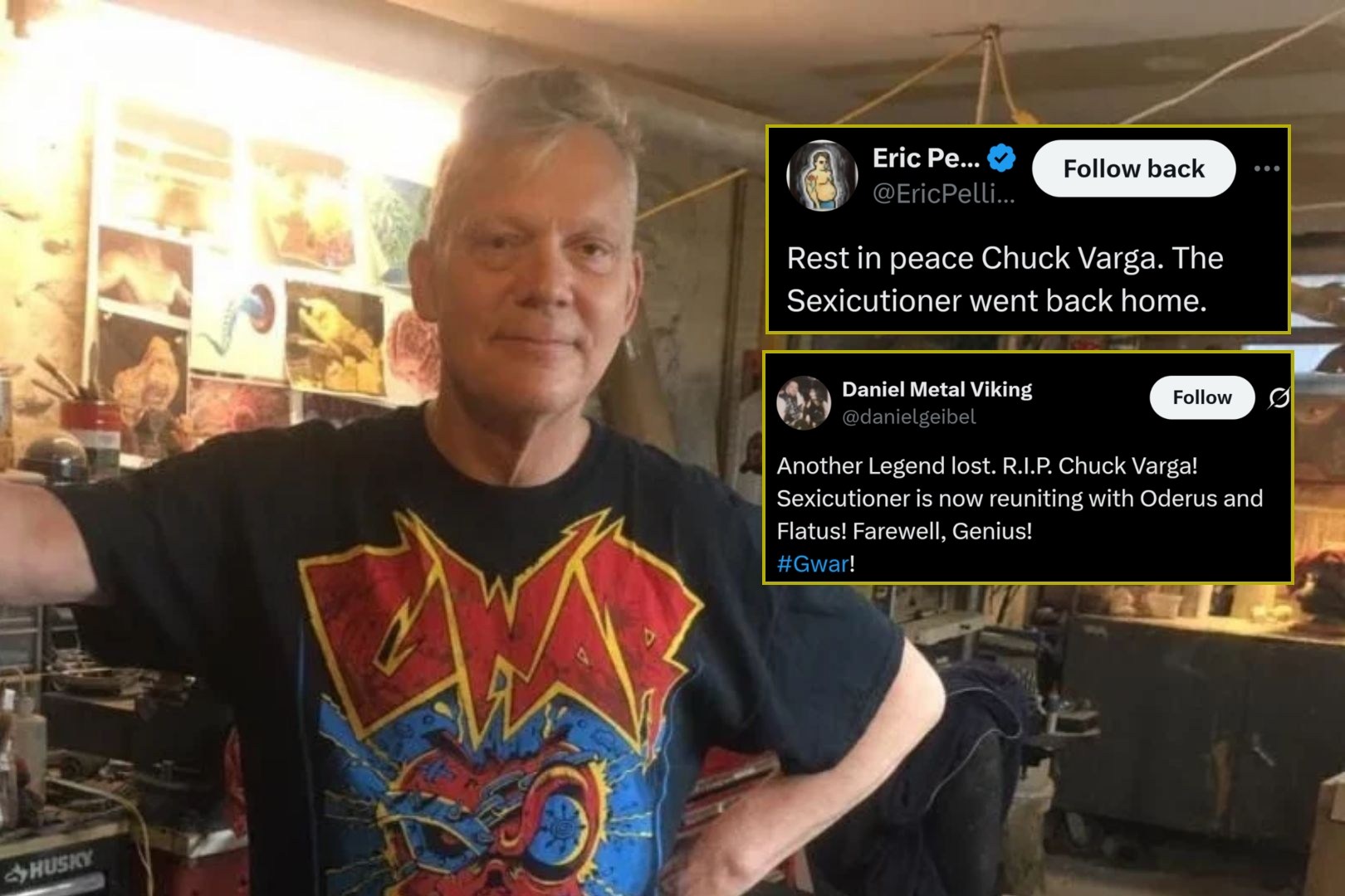 Ex-GWAR Singer Chuck Varga Dead at 68, Rockers + Fans Pay Tribute