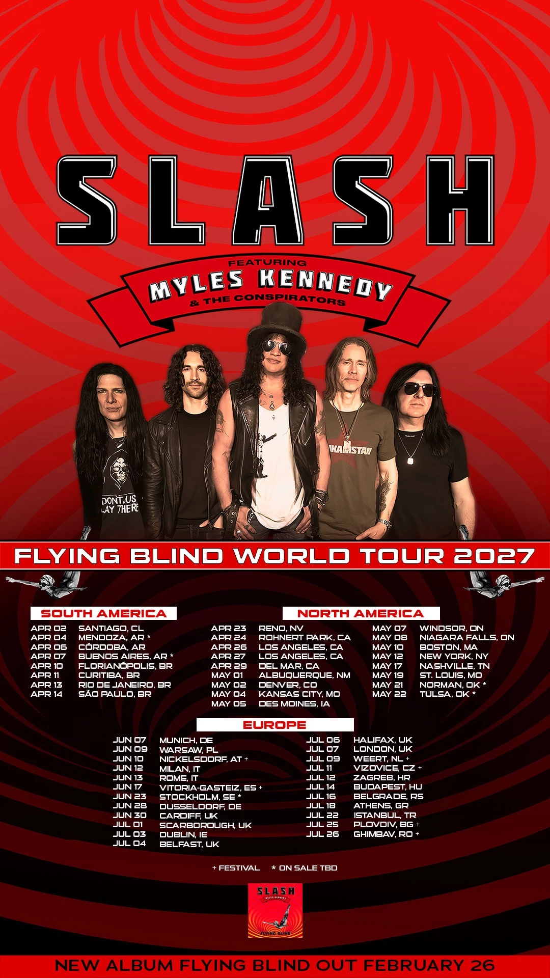 Slash Announces Tour, Album With Myles Kennedy + the Conspirators