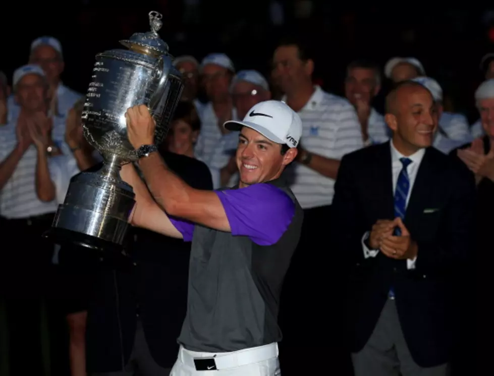 Rory McIlroy Wins PGA Championship, Saves Trophy From Falling [Video]