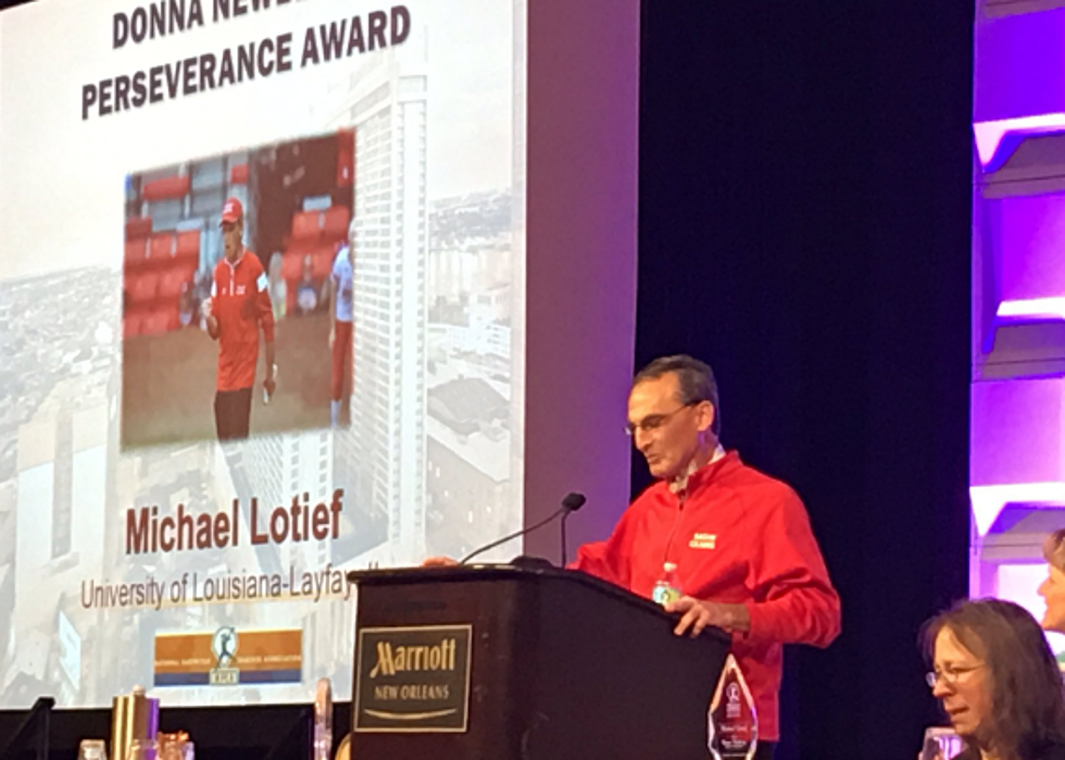 NFCA Honors Lotief With Prestigious Perseverance Award