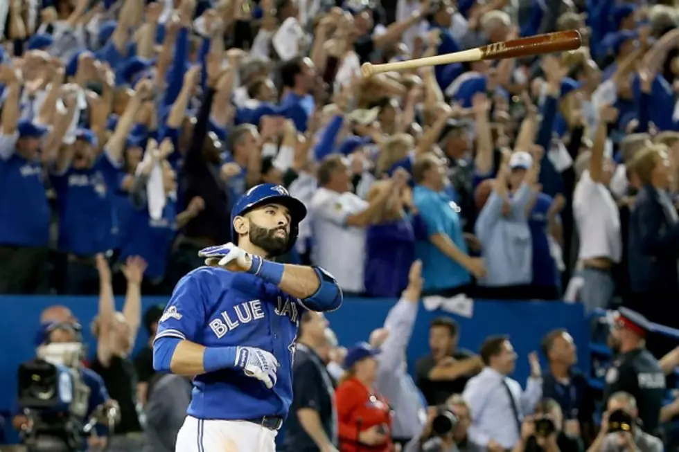 Jose Bautista’s Bat Flip Causes Benches To Clear