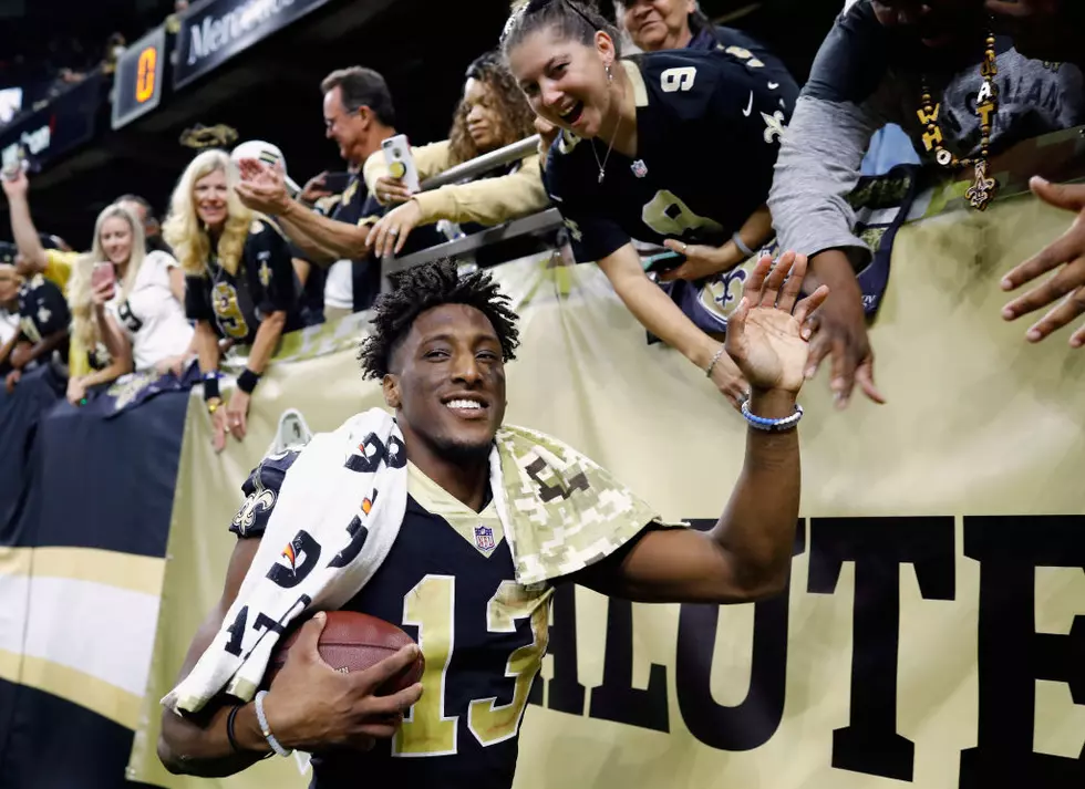 Nike Sent Michael Thomas Saints-Theme Jordan Cleats To Honor His Receptions Record