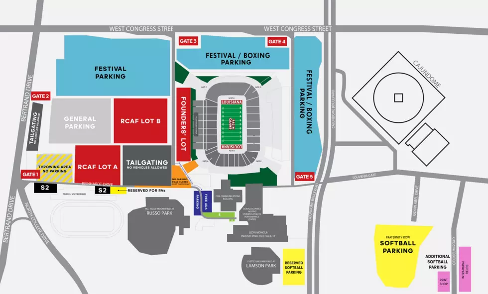 Parking Information For UL Athletics, Festival and Boxing