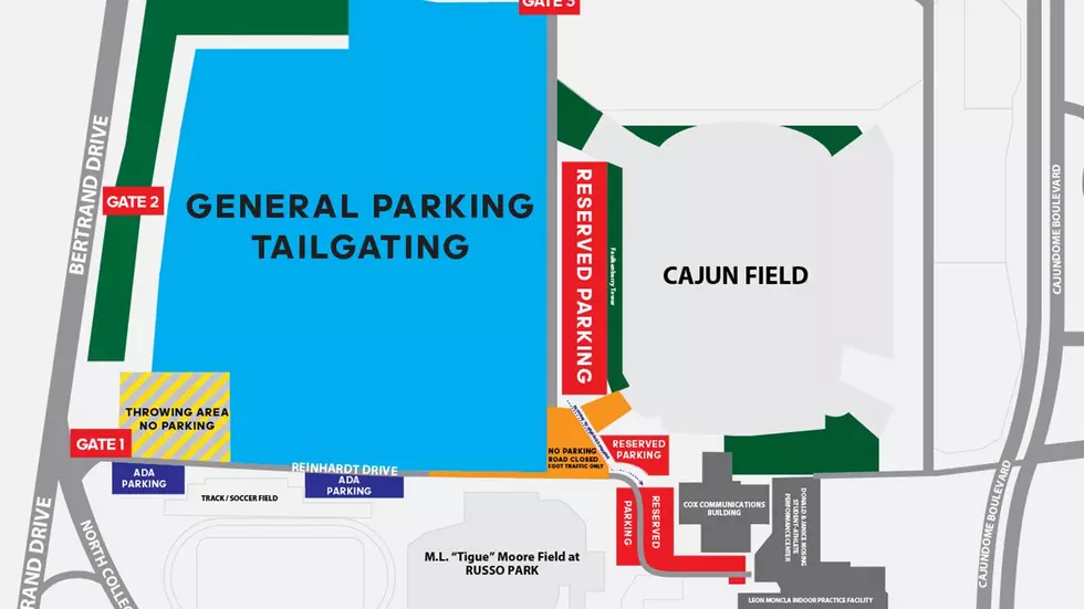 Cajuns Announce Parking Adjustments for 2020 Season