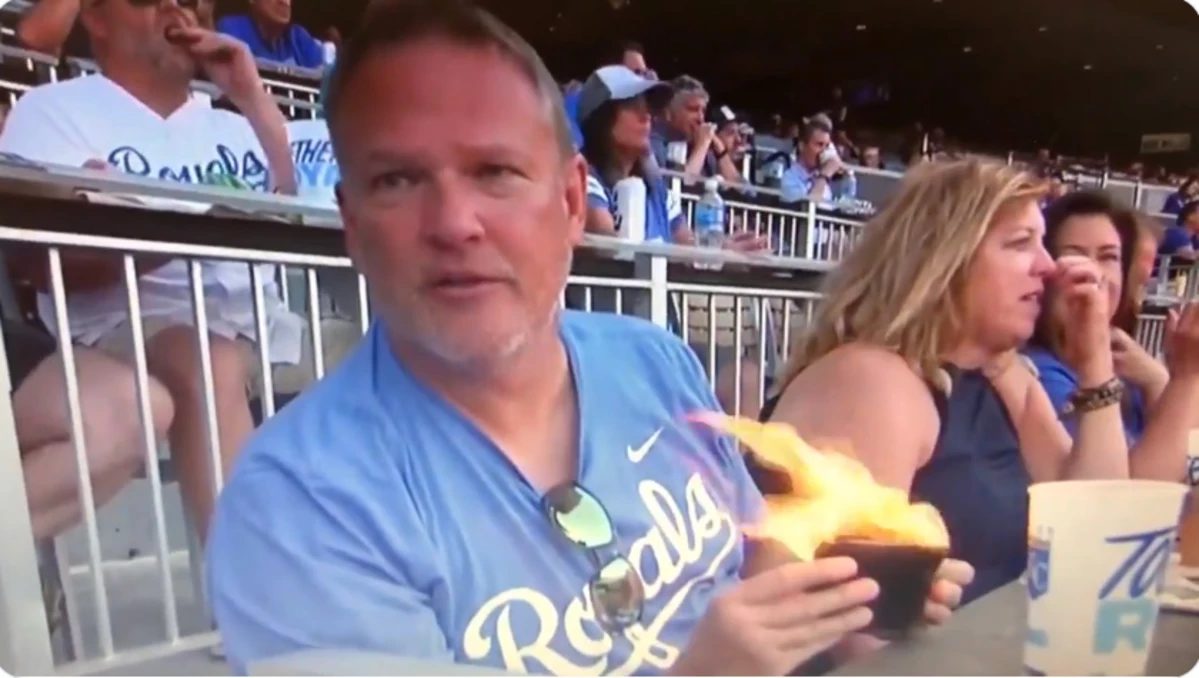 Royals Fans Flaming Wallet Sets Social Media On Fire Video