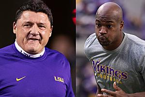 Coach Orgeron’s Story About Recruiting Adrian Peterson is Wild...