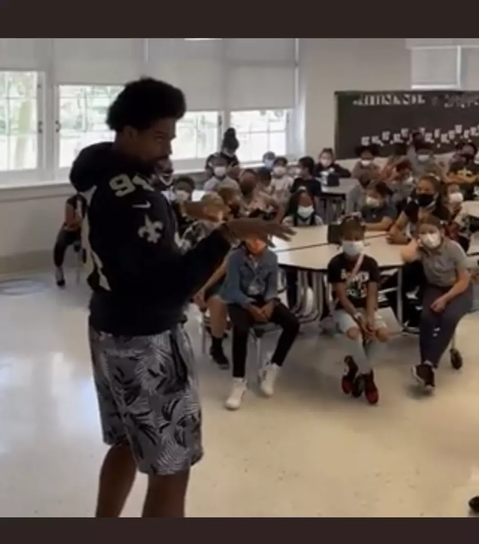 Watch: Cameron Jordan Gives Great Speech To Students At Lafayette Academy Lower Elementary School