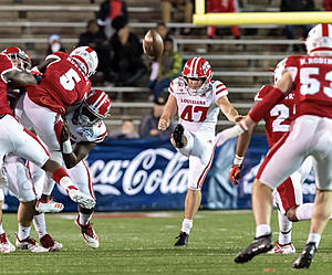 Former Cajuns’ Punter Rhys Byrns was Drafted by the Montreal...