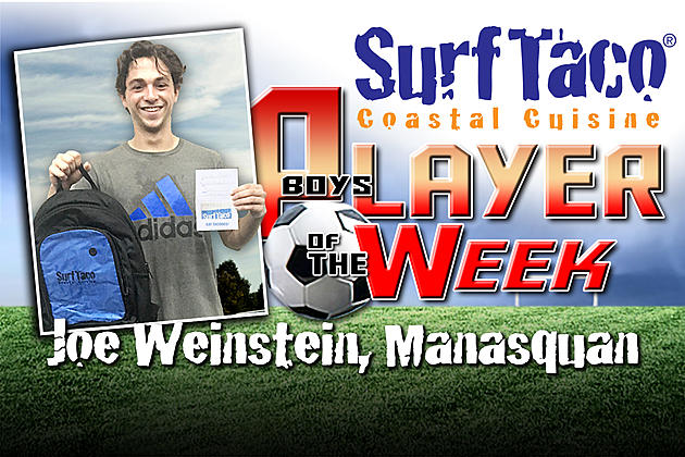 Boys Soccer &#8211; Week 5 Surf Taco Player of the Week: Joe Weinstein, Manasquan