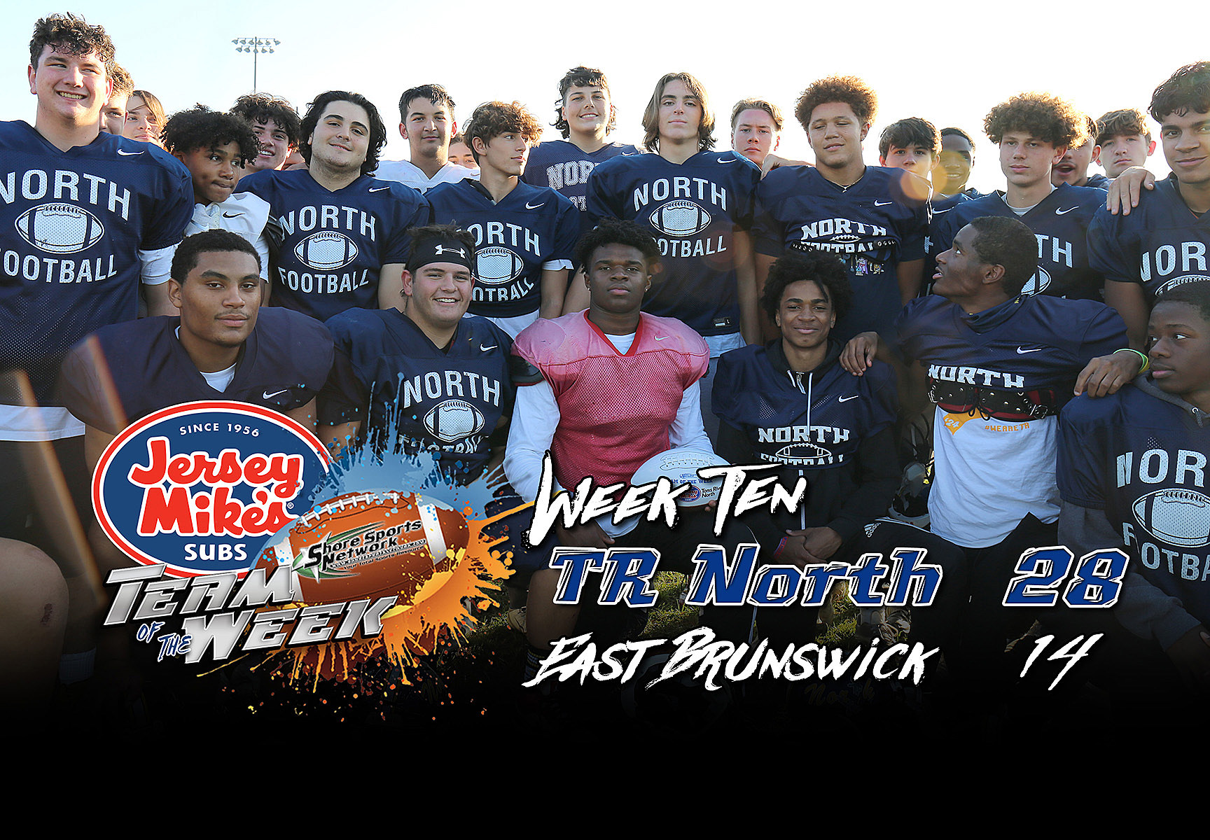 Toms River North is the Jersey Mike's Football Team of the Week