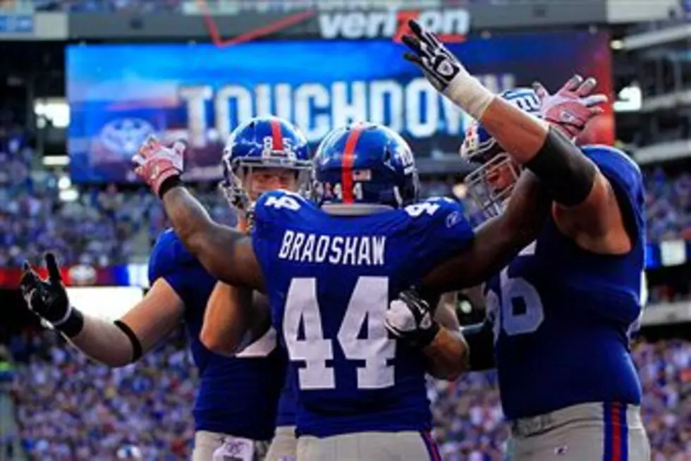 Bradshaw&#8217;s 3 TDs, Tynes FG, Lead Giants Over Bills