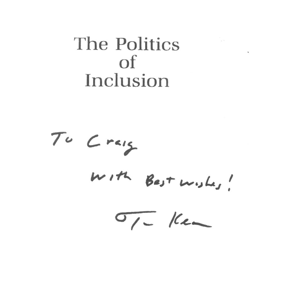 Governor Tom Kean: The Politics Of Inclusion