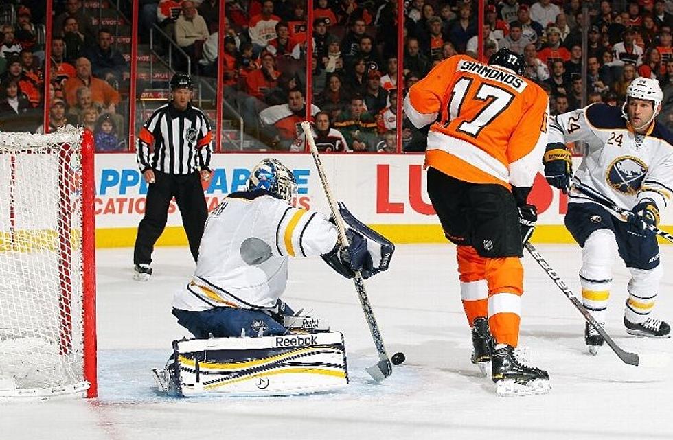 Simmonds, Talbot Lead Flyers in Romp Over Sabres