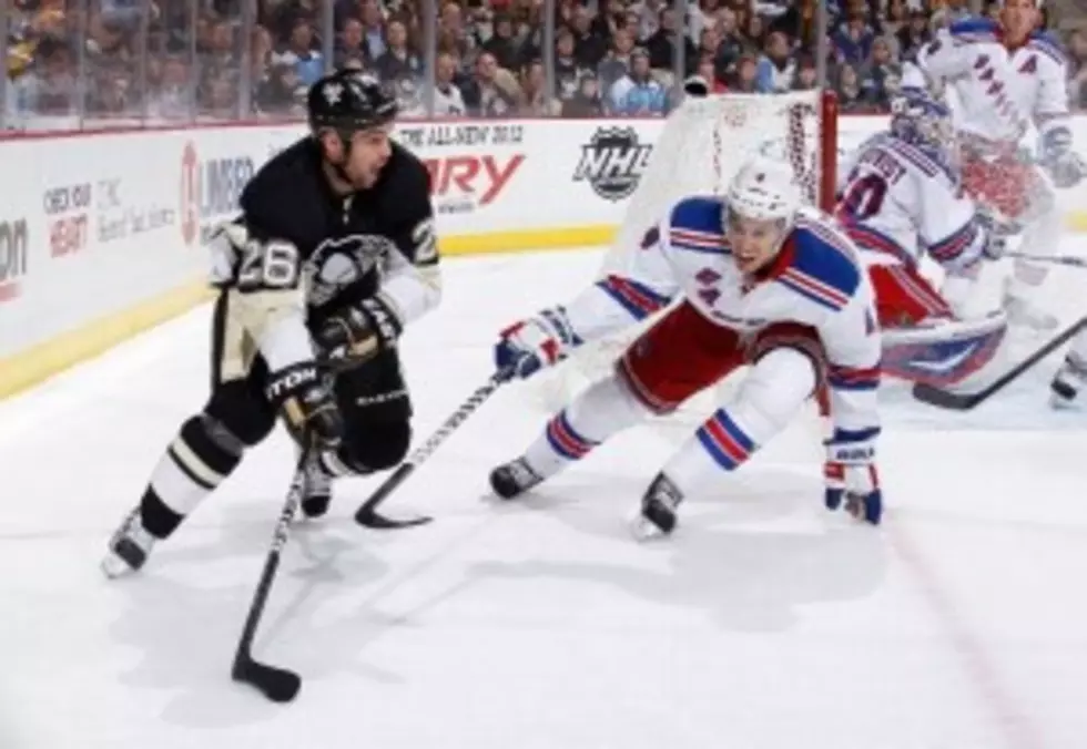 Rangers Blanked By Penguins in Pittsburgh